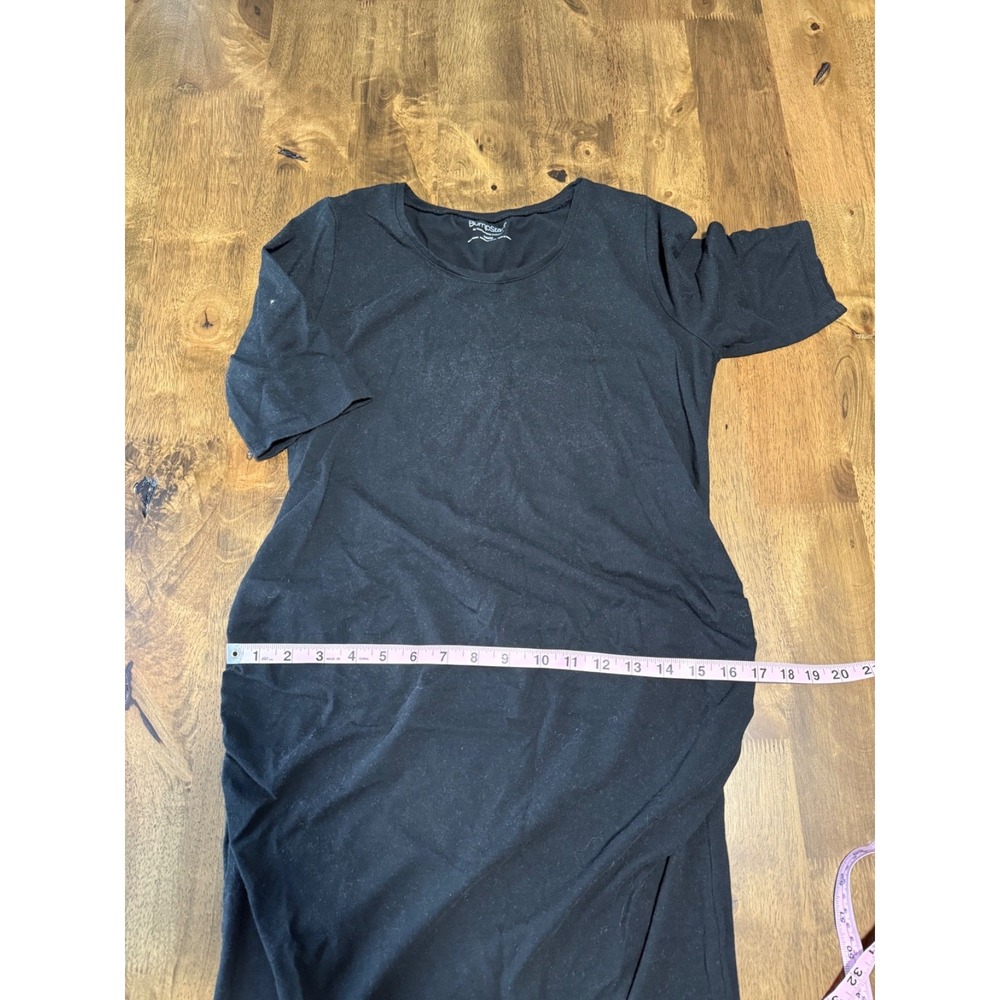 EUC Womens BUMPSTART motherhood maternity black set dress tank leggings top sz M - Picture 3 of 16